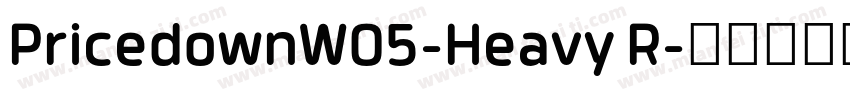 PricedownW05-Heavy R字体转换
